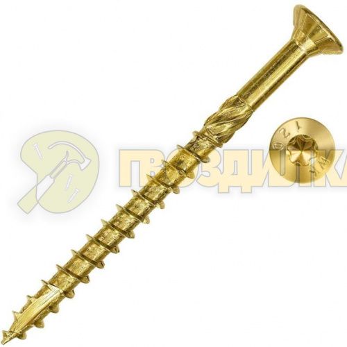 Шуруп-саморез конструкционный 3,5* (40-45) мм с потайной гол. Тorx 15 желтый (1/500шт)